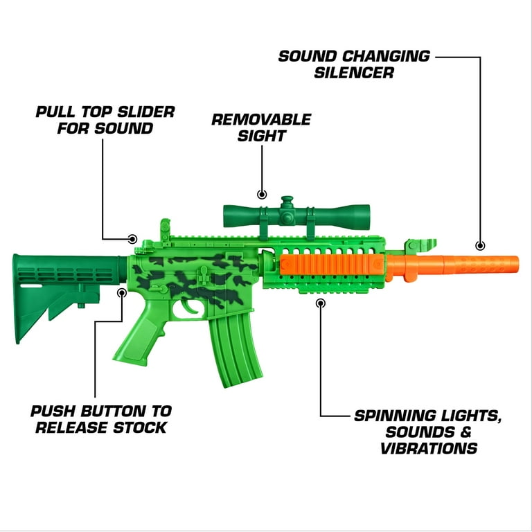 Trife & D-Mob ‎– Gun Town's Finest Adventure Force Defender Action Roleplay Rifle Set with Light-Up