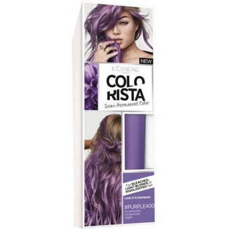 L'Oreal Paris Colorista Semi-Permanent for Light Blonde or Bleached Hair, (Best Semi Permanent Purple Hair Dye)