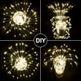 thumbnail image 2 of Starburst Lights, Hanging Battery Operated Chandelier with Remote, 200 LED Warm White Firework String Lights, 2 of 3