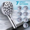 thumbnail image 5 of Wowow Wall Bar Shower Kit 1-Spray, 8 in. Round Rain Shower Head with Hand Shower in Polished Chrome (Valve Not Included), 5 of 8