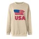thumbnail image 3 of ICHUANYI Clearance Fashion Women Round Neck Long Sleeve Printing Loose Sweatshirt Blouse Tops ICHUANYI "ICHUANYI", 3 of 4