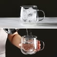 thumbnail image 3 of Tazas de café CNGLASS de vidrio de doble pared, 290 ml, juego de 4, 3 of 8