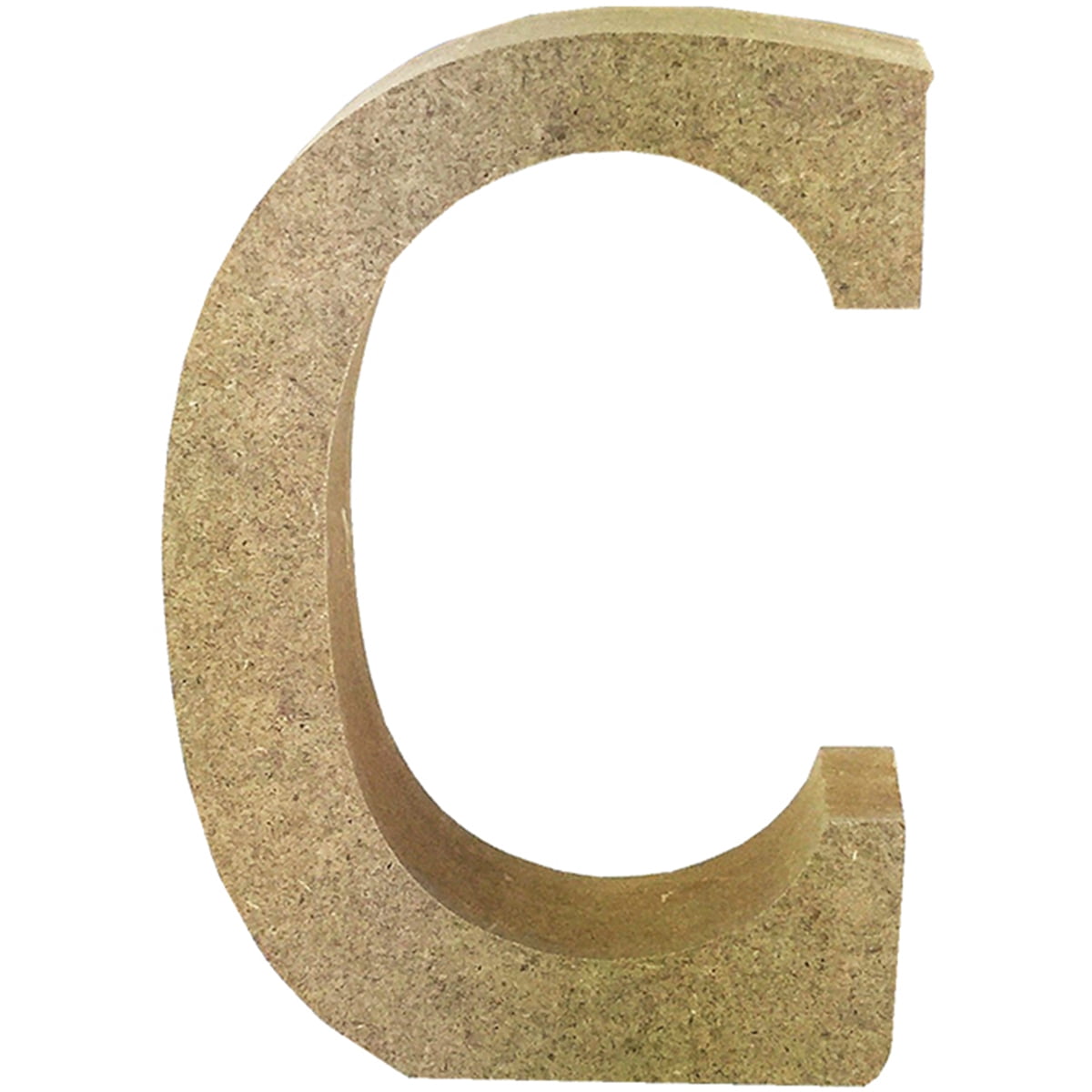 Smooth MDF Blank Shape Serif Letter C Walmart