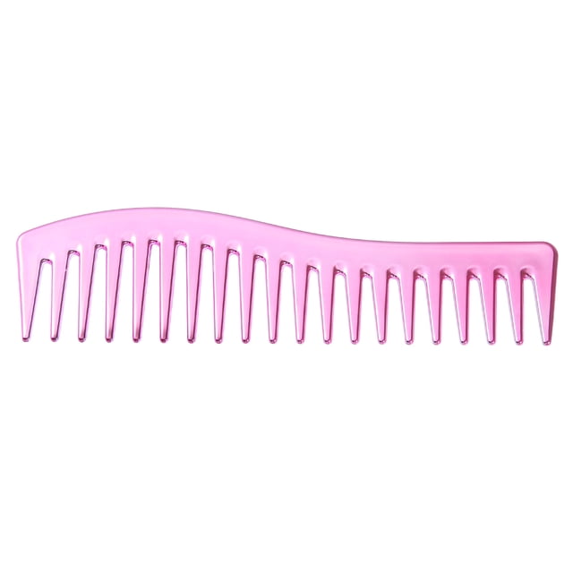 Vocoste Wide Tooth Hair Comb All Purpose Detangling Styling Comb Plastic Pink