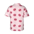thumbnail image 3 of Daiia Cute Pig Nose Hawaiian Shirt for Men Gentle Cotton Regular Short Sleeve Casual-Medium, 3 of 9