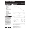 thumbnail image 3 of Moen CSR2164CH Chrome adjustable curved shower rod, 3 of 4