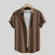 thumbnail image 1 of pstuiky camisetas de hombre, Blusa de manga corta con cuello redondo y empalme irregular para hombre ropa de hombre l, 1 of 4