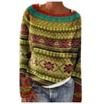 thumbnail image 1 of OJinShaWanO Cardigan pour Femmes Tricot Ample à Col Rond Color Block Tendance Confortable, 1 of 3