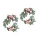 thumbnail image 1 of Guirnalda de flores artificiales para centro de mesa, decoración de pared, coche de boda o mesa 2 rosa púrpura, 1 of 9