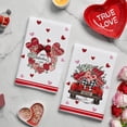 thumbnail image 5 of Garland of Love Heart Truck Valentine''s Day Kitchen Towels Dish Towels, 18x26 Inch Anniversary Wedding Decoration Hand Towels Set of 2, 5 of 6