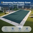 thumbnail image 4 of Swimming Pool Safety Cover, 20x40ft Winter Pool Covers,Rectangle Inground Pool Cover, UL Classified to ASTM F1346, Triple Stitched for MAX Strength, Abrasion Resistant, Hardware, Green, 4 of 8