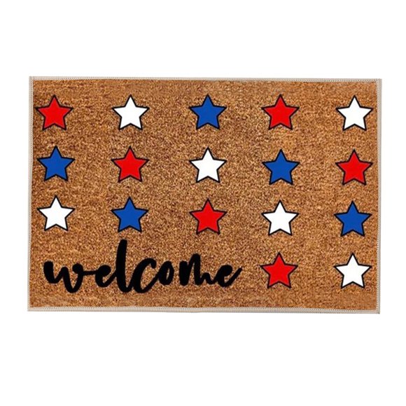 D Independence Day Doormat Non Slip 23.6X15.7In Patriotic Welcome Mat Indoor Outdoor For Home Entrance Floor Rug Non Slip Decoration Us Style 15