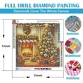thumbnail image 5 of Christmas Tree Fireplace Diamond Painting Kits for Adults, 5D Diamond Art Kits for Adults Beginners, DIY Full Round Drill Diamond Dot Painting Gem Art Kits for Adult, Home Wall Decor 12x12 Inch, 5 of 7