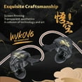 thumbnail image 2 of KBEAR K01 Iems For Gaming, Wired Gaming Earbuds, Noise Cancelling In Ear Headphones With 3.5mm Plug, HIFI Immersive Bass In Ear Monitor Wired Earphones For Computer Laptop Music（Black without mic), 2 of 9