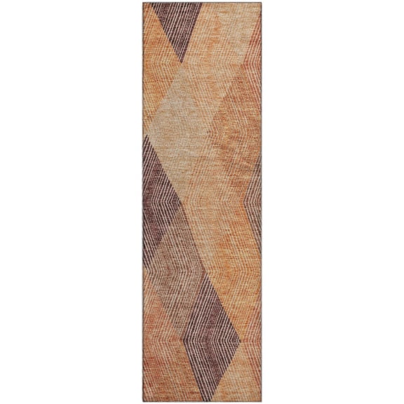 Dalyn Rugs Premium Machine Washable Mayfield AMF962 Orange 2'3" x 7'6" Runner Rug