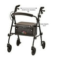 thumbnail image 5 of NOVA Medical Products Jouney Steel Rolling Walker, Black, 5 of 7