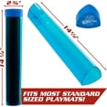 thumbnail image 2 of Monster Protectors Playmat Tube Prism-Shaped Play Mat Tube (Blue Translucent) - Won't Roll, Easy in and Out Design (2 Pack), 2 of 5