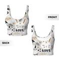 thumbnail image 5 of Picia Funny Animals Series Sports Bra for Women,Padded Strappy Sports Bras Medium Support Yoga Bra with Removable Cups,Running Yoga Bra-, 5 of 9