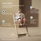 thumbnail image 2 of Set de 2 sillas altas Stokke Tripp Trapp para bebés de 6 a 36 meses, color blanco, 2 of 6