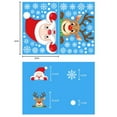 thumbnail image 2 of Christmas Window Clings Stickers Set - Removable Santa Claus and Reindeer Elk Decals for Glass Doors, Winter, 2 of 4