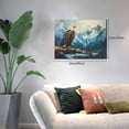thumbnail image 2 of Naloa Iceberg Bald Eagle Print Canvas Picture,Wall Pictures, Modern Decorative Poster,Art Prints for Bedroom, Toilet, 40 x 30 cm, Built-in Wooden Frame, 2 of 6