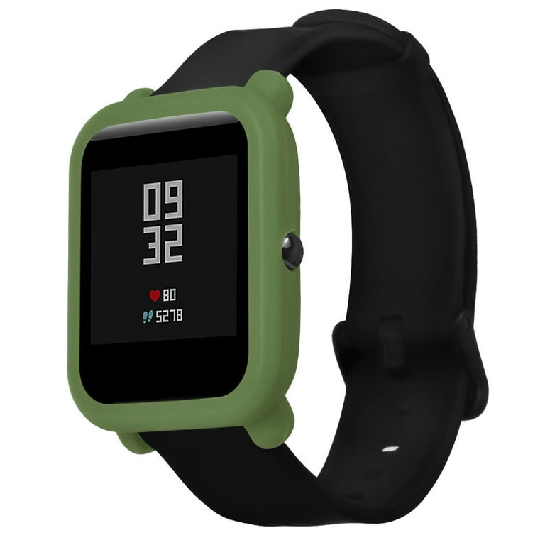 mens tactical watch cycles soft tpu protection silicone full case cover for huami amazfit bip youth Walmart