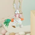 thumbnail image 4 of GUOOL Easter Bunny Figurine Creative Easter Decoration for Bookshelf Table Cabinet Female, 4 of 8