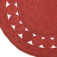 thumbnail image 5 of Jaipur Art And Craft Beautiful 300x300 CM (10 x 10 Square feet)(117 x 117.00 Inch)Red Round Jute AreaRug Carpet throw, 5 of 5