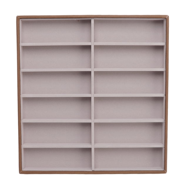 Sunglasses Storage Case, Open View Durable Enough Storage Space Solid Wood Sunglasses Display Tray For Home 12 Grids