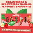 thumbnail image 4 of Danimals Smoothie Strawberry and Strawberry Banana Low Fat Dairy Drink Smoothie Bottles, Multi-Pack, 3.1 fl oz, 18 Count​, 4 of 16