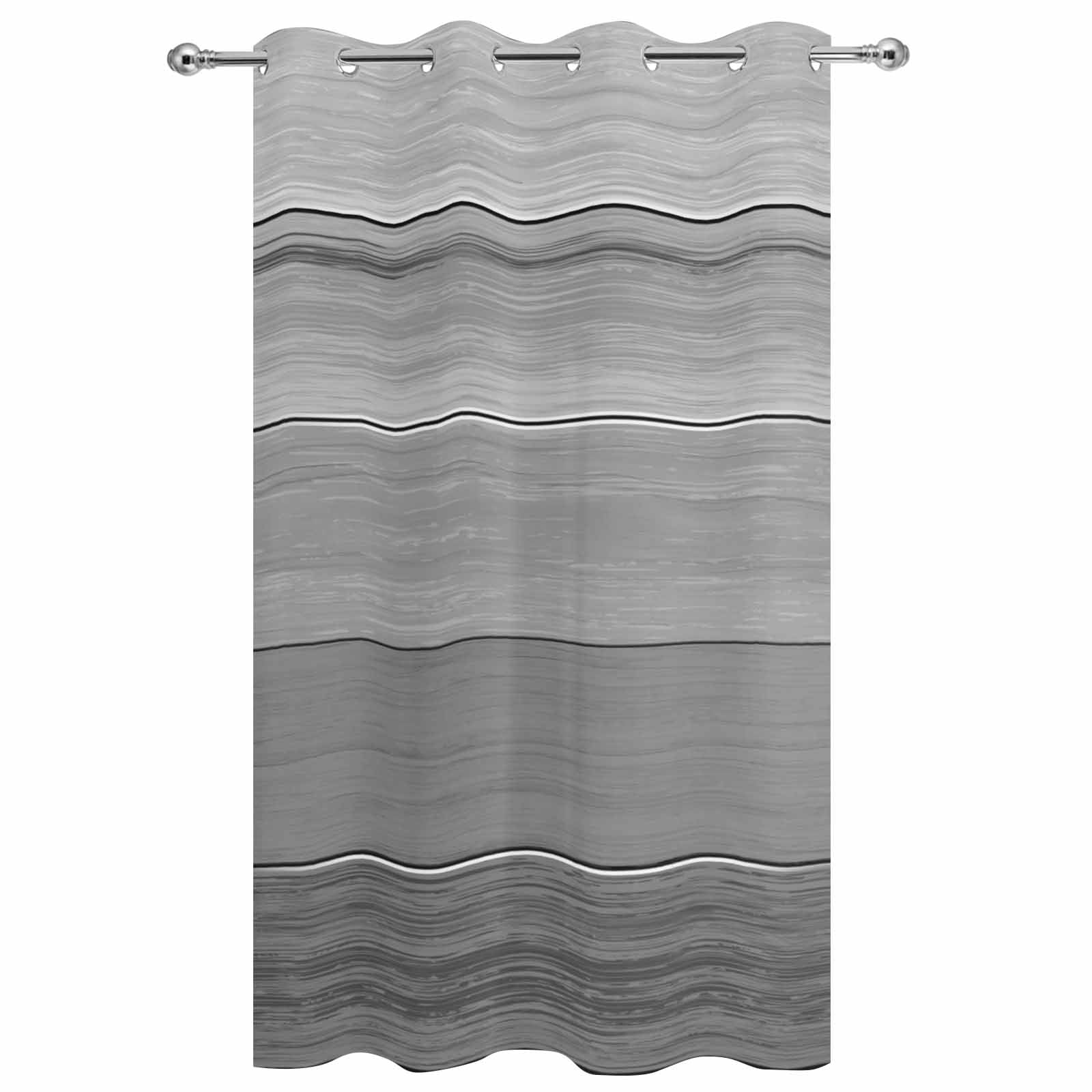 Outdoor Curtains for Patio Waterproof, Grey Ombre Wooden Windproof Pravicy Outside Porch Blackout Curtain, Farmhouse Retro Gray Wood Gradient Sun Blocking Grommets Curtains for Cabana Gazebo 54"x95"