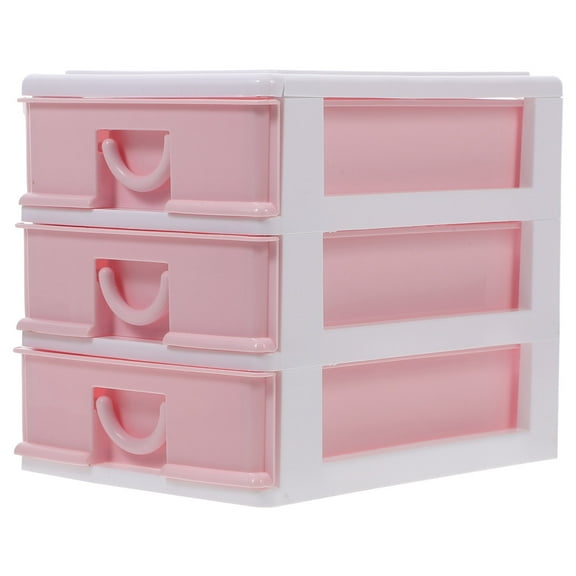 Raindrops Clear Plastic Storage Organizer with Drawers Desktop Countertop Storage Box for Makeup Office Supplies Sundries Small Storage Cabinet