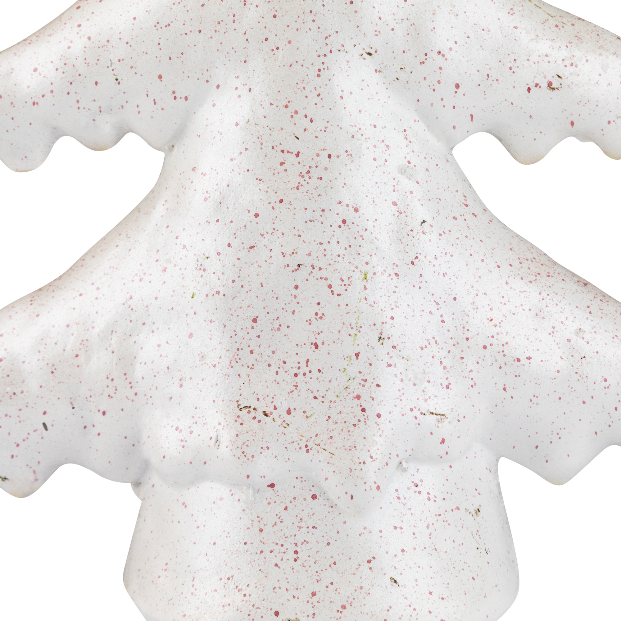 Northlight Shiny Speckled Christmas Tree Tabletop Decoration - 10" - White