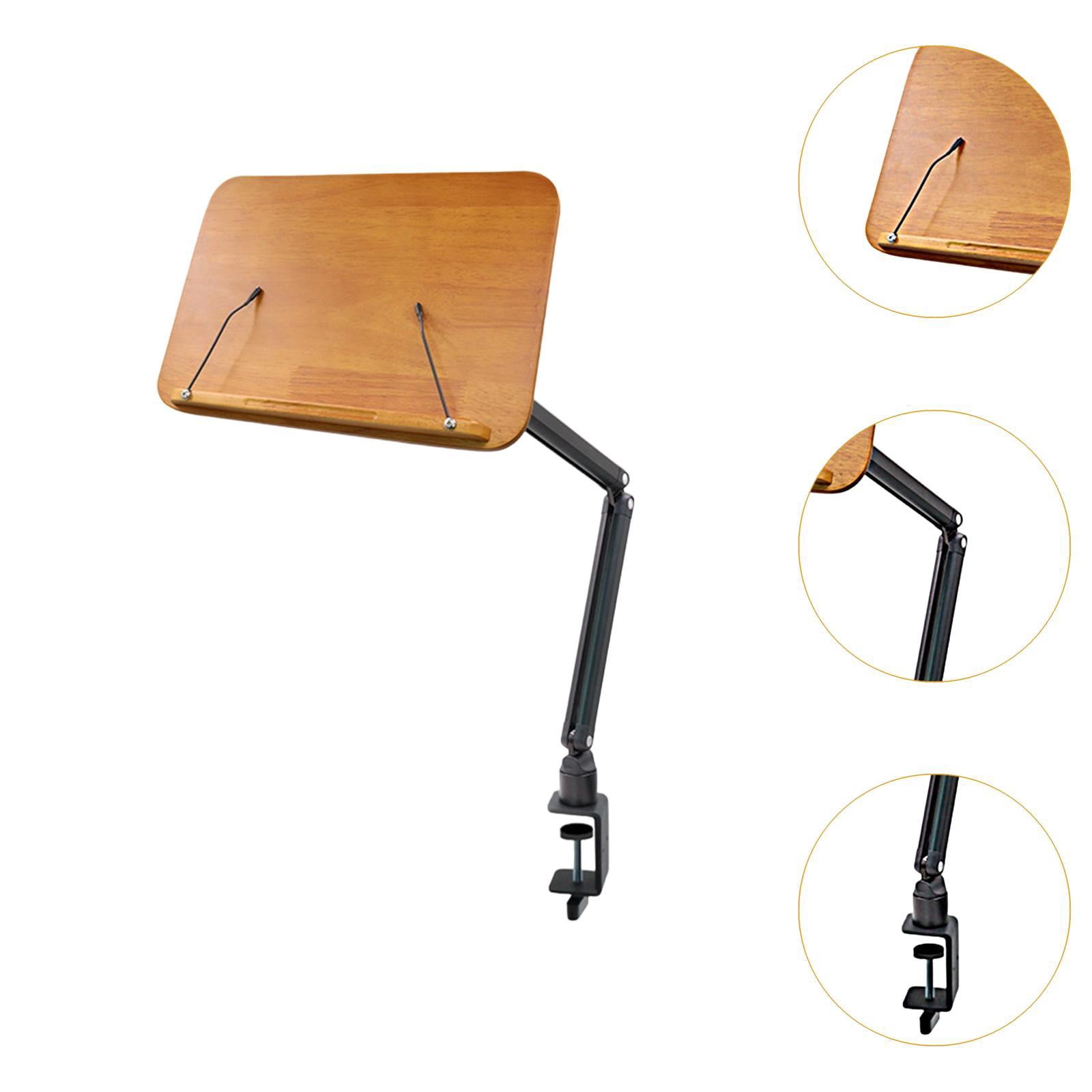 MERIGLARE Sheet Music Stand Brown Stage Performance Space Saving Easy Carrying Book Stand Holder for Guzheng Ukulele Erhu Band Musician