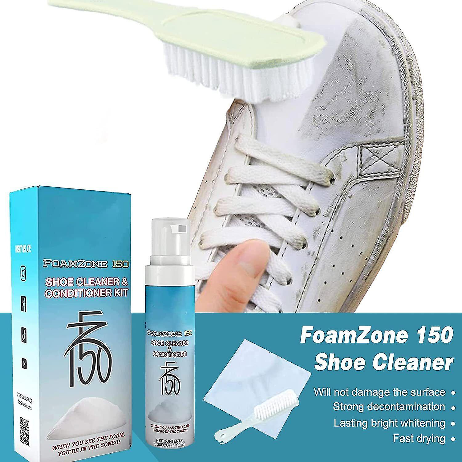 1-2pcs Foamzone 150 Shoe Cleaner, Fz150 Shoe Cleaner & Conditioner