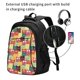 thumbnail image 2 of Fotbe Cute Cartoon Cat Mochila con Estampado y Puerto USB para Hombre y Mujer, Mochila Antirrobo, Mochila de Viaje, Mochila Escolar, Mochila Universitaria, 2 of 7