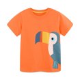 thumbnail image 2 of SGFCWSX T-Shirt Graphique pour Garçons, Col Rond Coton Manches Courtes Été Décontracté Chandail T-Shirt Orange 4-5T, 2 of 7