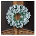 thumbnail image 4 of Christmas Cedar Pine Wreath for Front Door Evergreen Garland Natural Artificial Pine Wreath Outdoor Garden Porch Hanging Decoration Wall Grapevine Decor 12 inch, 4 of 7