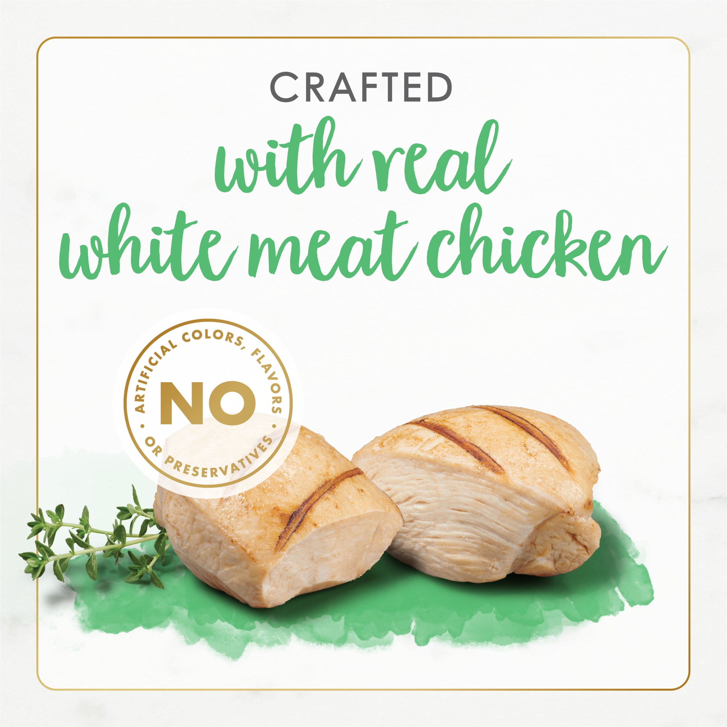 Purina Fancy Feast Gourmet Naturals Pate Wet Cat Food, Whitemeat Chicken, 3 oz Cans (12 Pack)