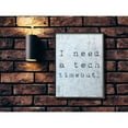 thumbnail image 5 of Need a Tech Timeout Distressed Blue Typography Stretched Canvas Wall Art, 16 x 1.5 x 20, 5 of 5