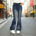 thumbnail image 3 of JLMSPLWG Girls Bootcut Jeans Kids Trendy New Slim Stretchy Jeans Girl's Summer Personalized Pants Soft Elastic Flared Jeggings Teen Girl High Waist Solid Color Pantalones Girls Clothes, 3 of 8