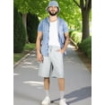 thumbnail image 4 of Short Hombre Casual Cintura Ajustable Detalles Texturizados Diseño Moderno, 4 of 5