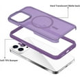 thumbnail image 2 of Case for iPhone 14 Pro Magnetic Case Compatible with MagSafe Shockproof Protection Slim Translucent Matte Case Cover for iPhone 14 Pro 6.1" - Deep Purple, 2 of 6