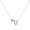 Silver U, variant on Naierhg Couple Necklace Letter Shape Unisex Alloy Stainless Men Pendant for Gift