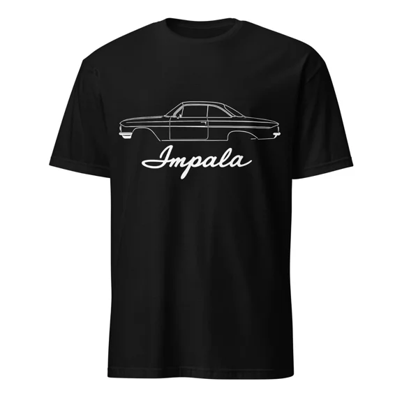 Reprint Rare 1961 Impala Bubble Top T-shirt – Classic Car Tee for Vintage Chevy Enthusiasts