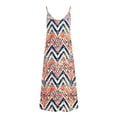 thumbnail image 5 of Vestidos de Verano con Cuello en V para las Mujeres 2025 Imprimir Vestido de Cuello Redondo sin Mangas Vestidos Largos Casuales, Ligeros Y de Moda, 5 of 5