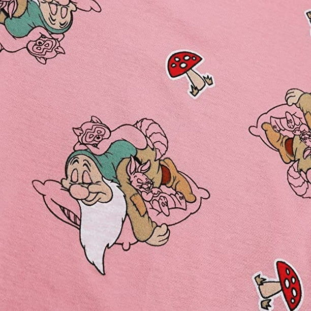 Snow White And The Seven Dwarfs Womens Sleepy Long Pyjama Set Walmart
