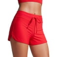 thumbnail image 2 of CRZ YOGA Board Shorts for Women 3'' High Waisted Beach Swimwear Bottoms Bathing Trunks with Liner, 2 of 3