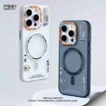 thumbnail image 2 of Funda de teléfono mate magnética para iPhone 13, 12, 15, 14 Pro Max, Magsafe 15 Pro, carga inalámbrica, protección contra caídas esmerilada, 2 of 5