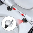 thumbnail image 5 of 2 Pieces Toilet Seat Hinge Fixings, Quick Release Hinges, Toilet Seat Hinge Fixings, with Replacement Rubber Screws, 5 of 5